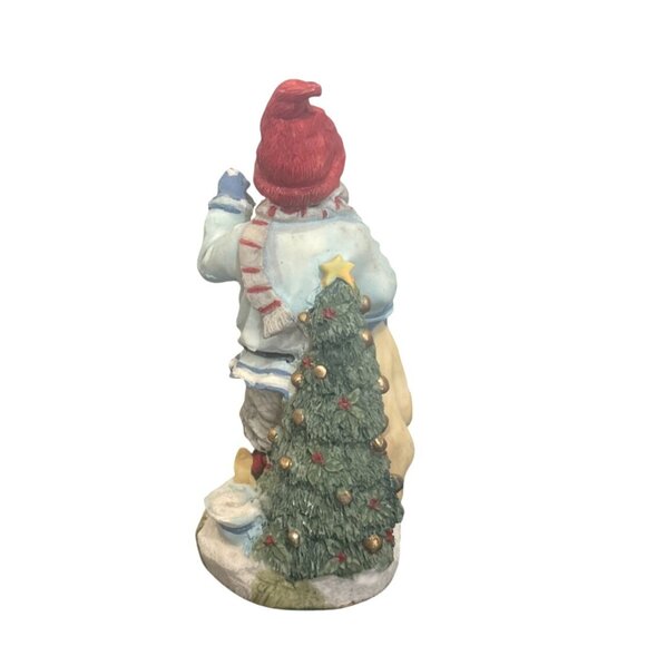 Vintage 1992 Julenisse Scandinavian Santa Figurine With Lantern & Toy Bag - Picture 3 of 7